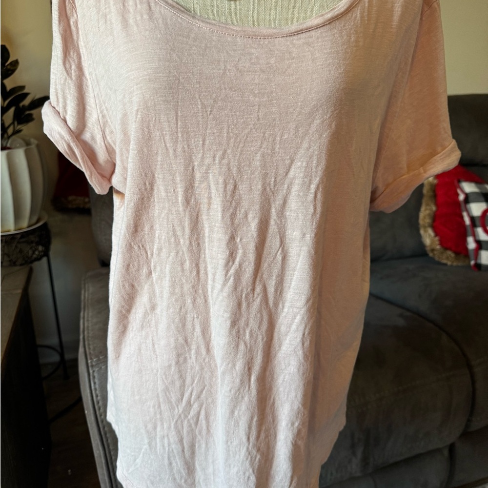 H&M Light Pink Short Sleeve Tee
